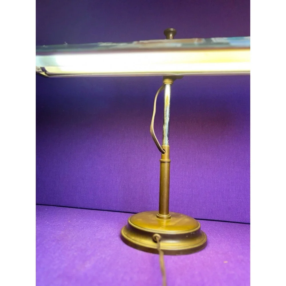 Unique Vintage MCM Banker's Kennedy Style Lamp w/ Provenance/Clippings